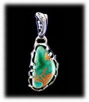 Silver and Turquoise Pendant