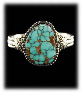 Royston Spiderweb Turquoise Bracelet