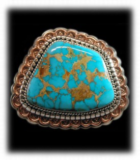 Royston Turquoise Buckle - Southwest Silver