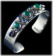 Silver and Turquoise Jewelry Bracelet