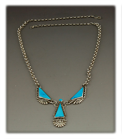 Sleeping Beauty Blue Turquoise Necklace