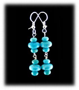 Turquoise Bead Earrings