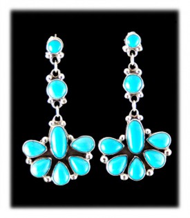 Sleeping Beauty Turquoise Earrings