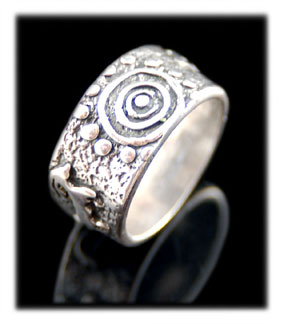 Rock Art Silver Rings and Bands