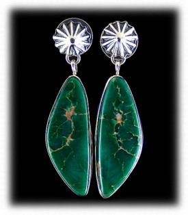 Southwestern Green Earrings