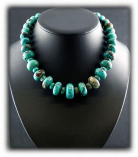 Large Turquoise Bead Necklace