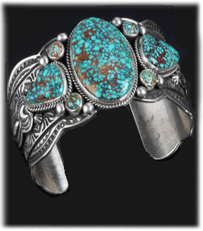 Spiderweb Turquoise Bracelet