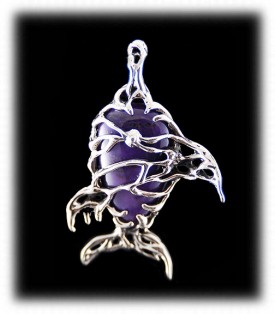 Gel Sugilite Pendant by Crystal Hartman