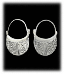 Silver Earrings from Thailand Hill Country