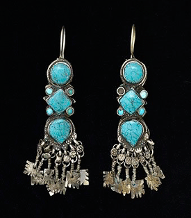 Tibetan Turquoise Earrings