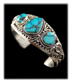 Tibetan Spiderweb Turquoise Bracelet