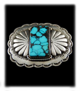 Tibetan Turquoise Belt Buckle