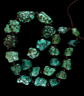 Tibetan Turquoise Nugget Beads