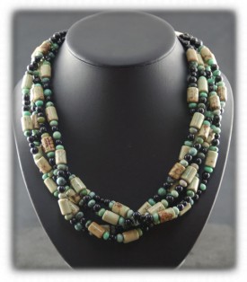 Tortoise Turquoise bead necklace