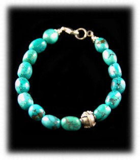 turquoise beaded bracelet