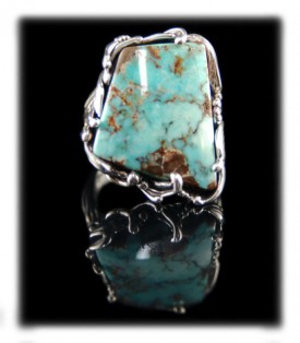 Dru Creek Turquoise ring by Crystal Hartman