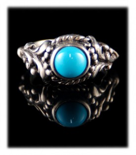 Victorian Style Turquoise Ring Bands