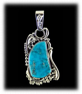 Blue Gem Necklace - Victorian Style by John Hartman