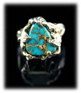 Villa Grove Turquoise in a ring by  Crystal Hartman