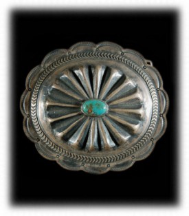 Vintage Buckle made from an Antique Concho