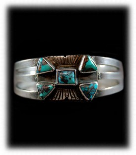 Ingot made Antique Turquoise Jewelry - Ingot Bracelet