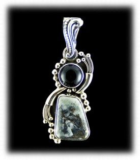 Western Silver Ore Pendant