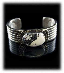 White Buffalo Turquoise Cuff Bracelet