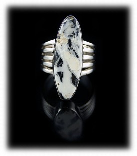 Womens White Turquoise Ring