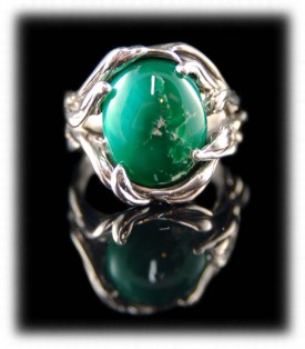 Green Turquoise Ring by Crystal Hartman