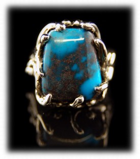 Bisbee Turquoise in Gold - Ladies Ring