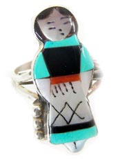 Classic Zuni Inlay Womans Ring