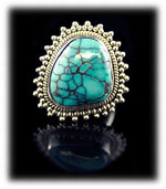 Spiderweb Turquoise Jewelry - Tibetan Turquoise