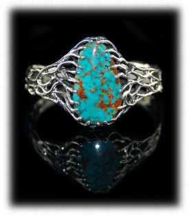 Lost Wax Turquoise Mountain Turquoise bracelet for women