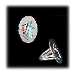 Zuni Inlaid Turquoise ring