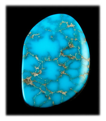 Morenci Water Web Turquoise  Cabochon