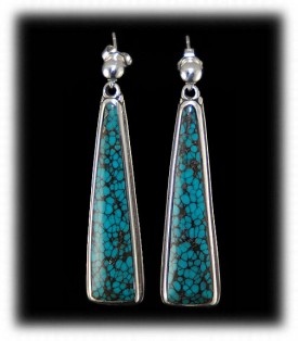 Silver Earrings with turquoise