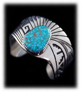 Alton Bedonie Kingman Turquoise bracelet