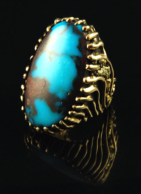 Turquoise Gold Rings
