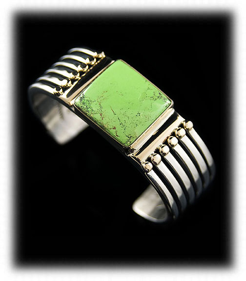 Gaspeite Mens Bracelet