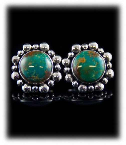 Green Turquoise Earrings