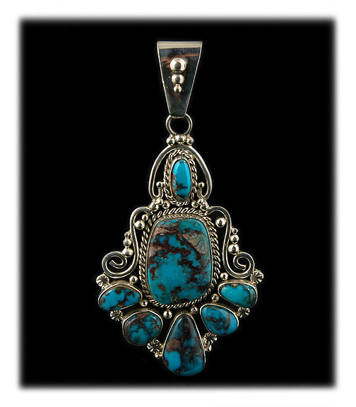 Bisbee Turquoise Pendants