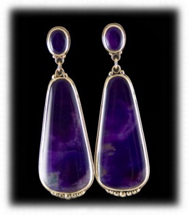 Sugilite earrings