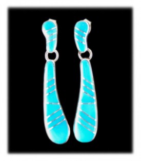 Inlay Turquoise Earrings
