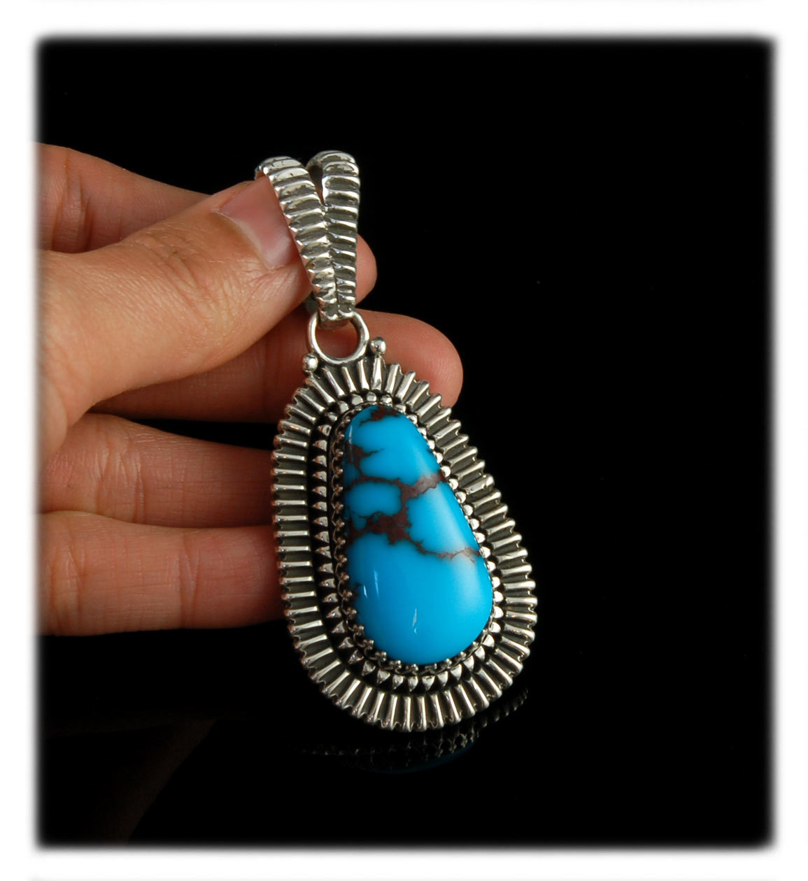 Egyptian Turquoise Pendant by John Hartman