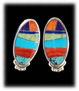 Inlay earrings
