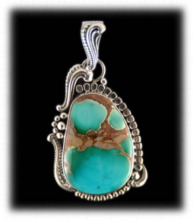 Royston Turquoise Pendant from John Hartman